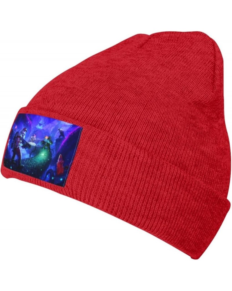 Deep Rock Knit Hat Cap Galactic Warm Beanie Hats Funny Beanie Knit Hats Winter Skiing Slouchy Warm Cap Black Red $10.32 Skull...