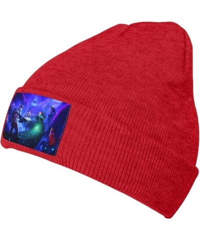 Deep Rock Knit Hat Cap Galactic Warm Beanie Hats Funny Beanie Knit Hats Winter Skiing Slouchy Warm Cap Black Red $10.32 Skull...