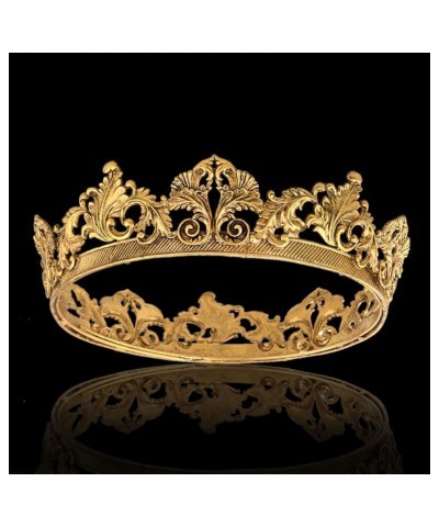 Luxury Queen King Crown Wedding Bridal Party Pageant Prom For Wedding, Halloween, Cosplay, Prom, Birthday, Celebration Dark G...