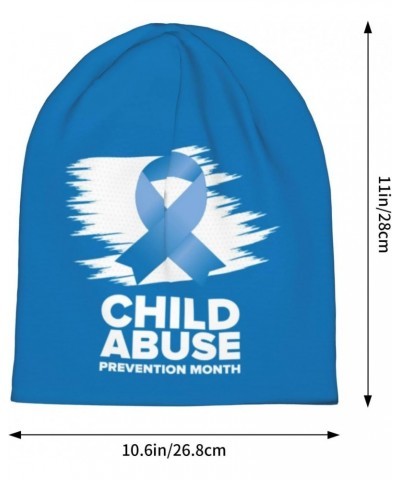 Child Abuse Prevention Awareness Month Hat Beanie Cap Warm Knit Winter Skull Stretch Hats for Men Woman Black $8.99 Skullies ...