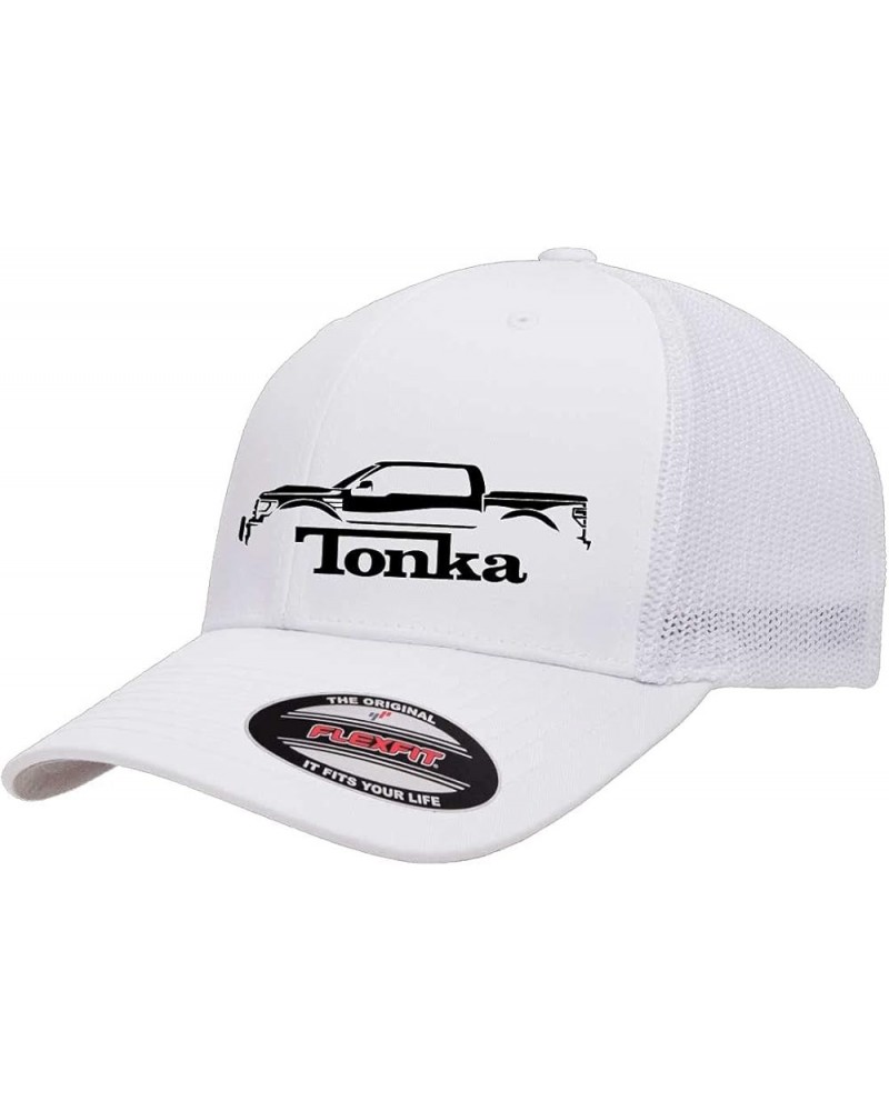 Ford F150 Tonka Truck Classic Outline Design Flexfit 6511 Trucker Mesh Fitted Cap White $18.28 Baseball Caps