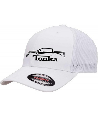 Ford F150 Tonka Truck Classic Outline Design Flexfit 6511 Trucker Mesh Fitted Cap White $18.28 Baseball Caps