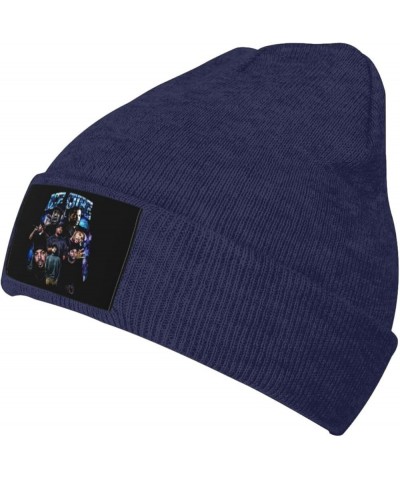 Beanie Hat Warm Cap Adult Knit Hat Winter Soft Warm Beanies Hats Cap Black Navy Blue $9.14 Skullies & Beanies