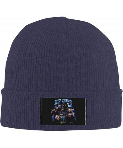 Beanie Hat Warm Cap Adult Knit Hat Winter Soft Warm Beanies Hats Cap Black Navy Blue $9.14 Skullies & Beanies