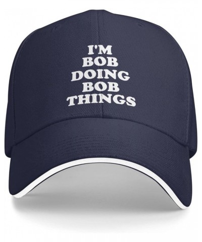 I'm Bob Doing Bob Things Hat for Men Low Profile Cap for Men Cool Caps Breathable Ball Hats Deep Heather Black 12669 $9.01 Ba...