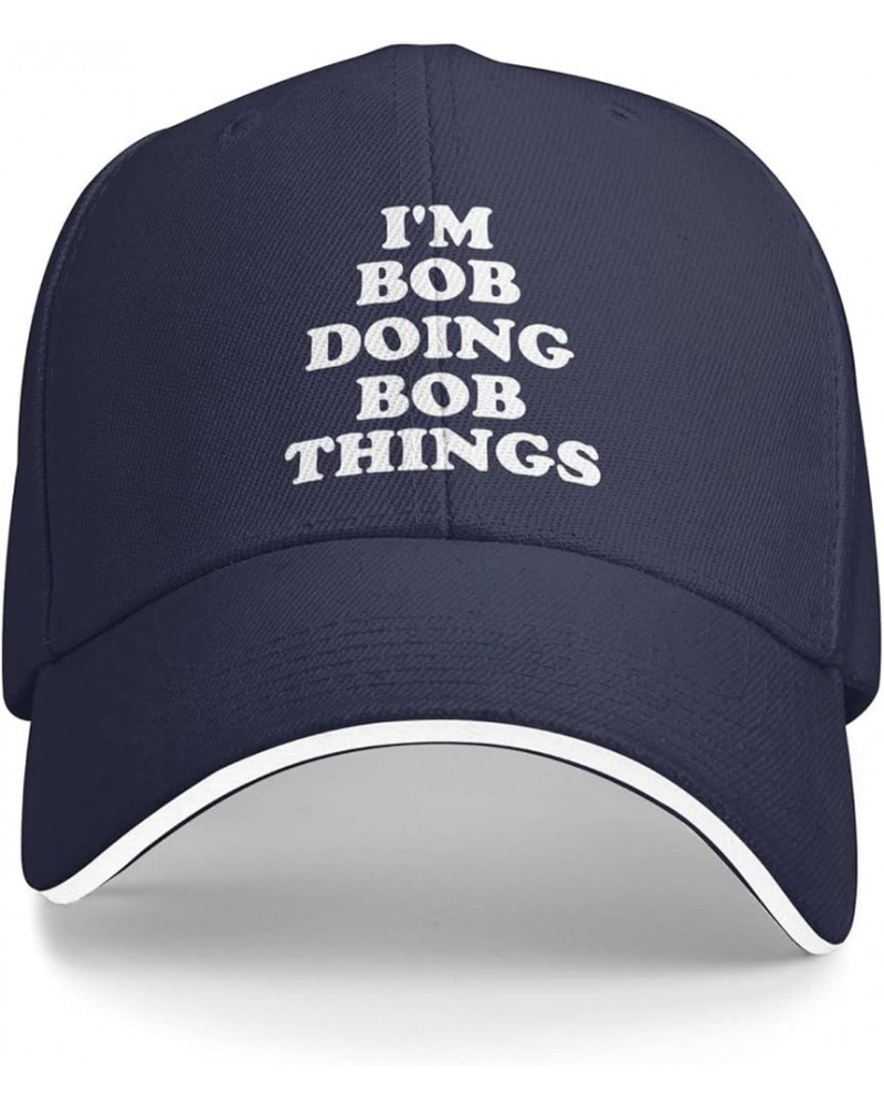 I'm Bob Doing Bob Things Hat for Men Low Profile Cap for Men Cool Caps Breathable Ball Hats Deep Heather Black 12669 $9.01 Ba...