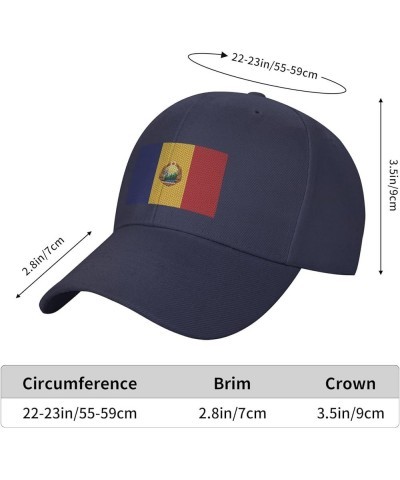 Adjustable Flag of Romania Baseball Cap Women Men Hat Truck Driver Baseball Caps Sun Hats Navy Blue $9.82 Baseball Caps