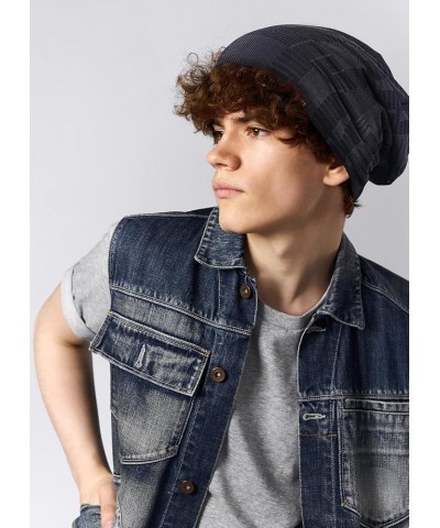 Men Summer Slouchy Beanie Long Baggy Thin Lightweight Skull Cap B011h B090b-grey $10.13 Skullies & Beanies