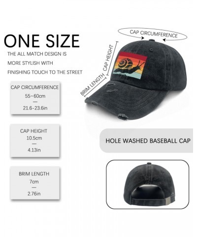 Vintage Sunset Snai Hat for Womens Washed Distressed Baseball Cap Trendy Washed Workout Hat Light $10.79 Baseball Caps