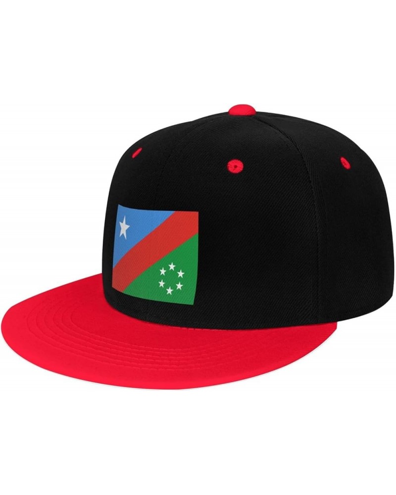 Flag of South West State of Somalia Snapback Hat for Men Women Baseball Cap Trucker Flat Bill Hats Dad Caps Red $10.18 Baseba...