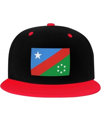 Flag of South West State of Somalia Snapback Hat for Men Women Baseball Cap Trucker Flat Bill Hats Dad Caps Red $10.18 Baseba...