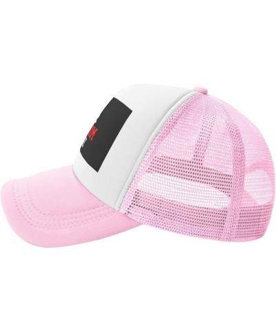 Custom Hat Design Your Own Hat Unisex Custom Hat Fashion Personalized Trucker Hat Pink $8.73 Baseball Caps