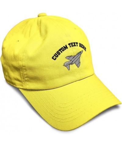 Soft Baseball Cap F-4 Phantom Silver Embroidery Cotton Dad Hats for Men & Women Yellow Personalized Text Here $11.20 Baseball...